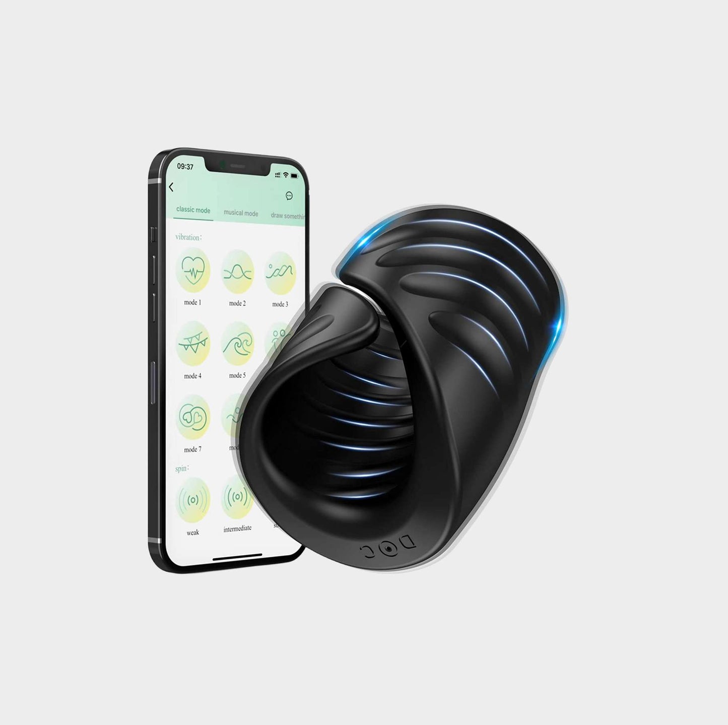 JuicyMelon | Vibromasseur d'entraînement pénien avec contrôle par application