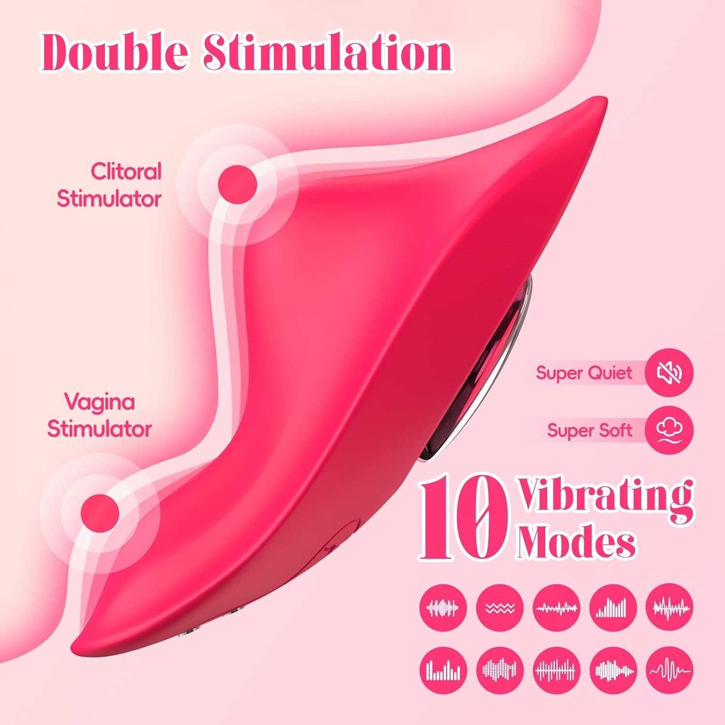 Vibromasseur portable pour couple avec application HeartBeat et télécommande