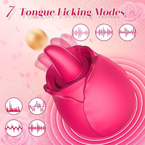 DarlingRose - Vibromasseur Rose Léchant et Suçant pour Clitoris, Mamelons et Pompe à Vide