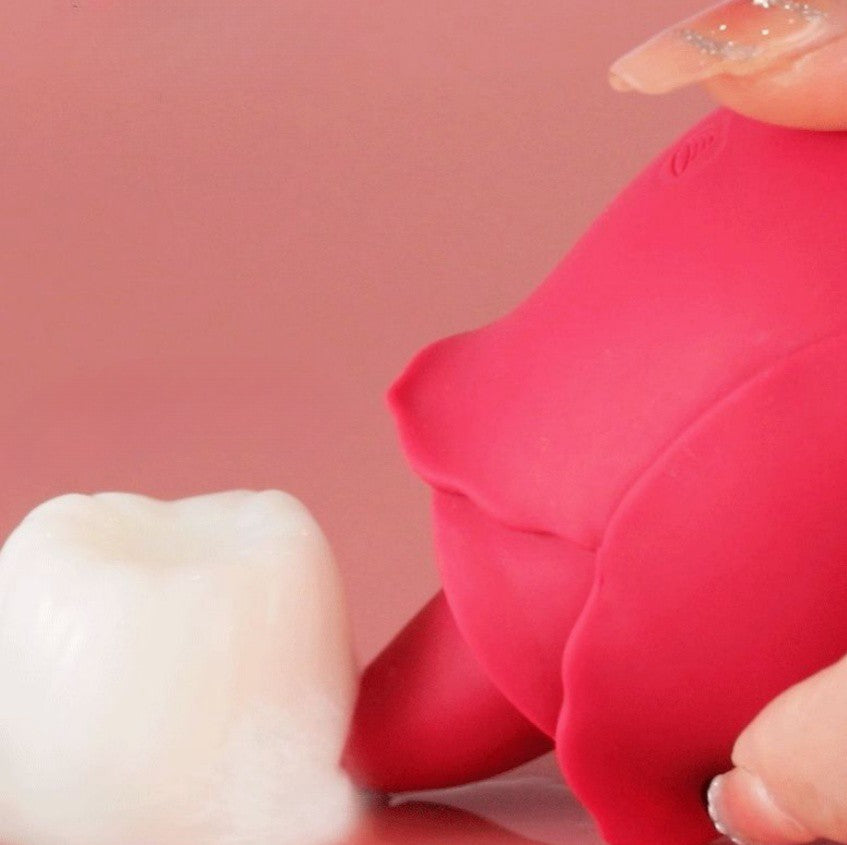 DarlingRose - Vibromasseur Rose Léchant et Suçant pour Clitoris, Mamelons et Pompe à Vide