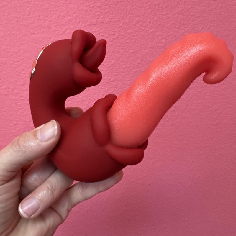 Vibromasseurs de langue OctoLick pour jeux de couples féminins