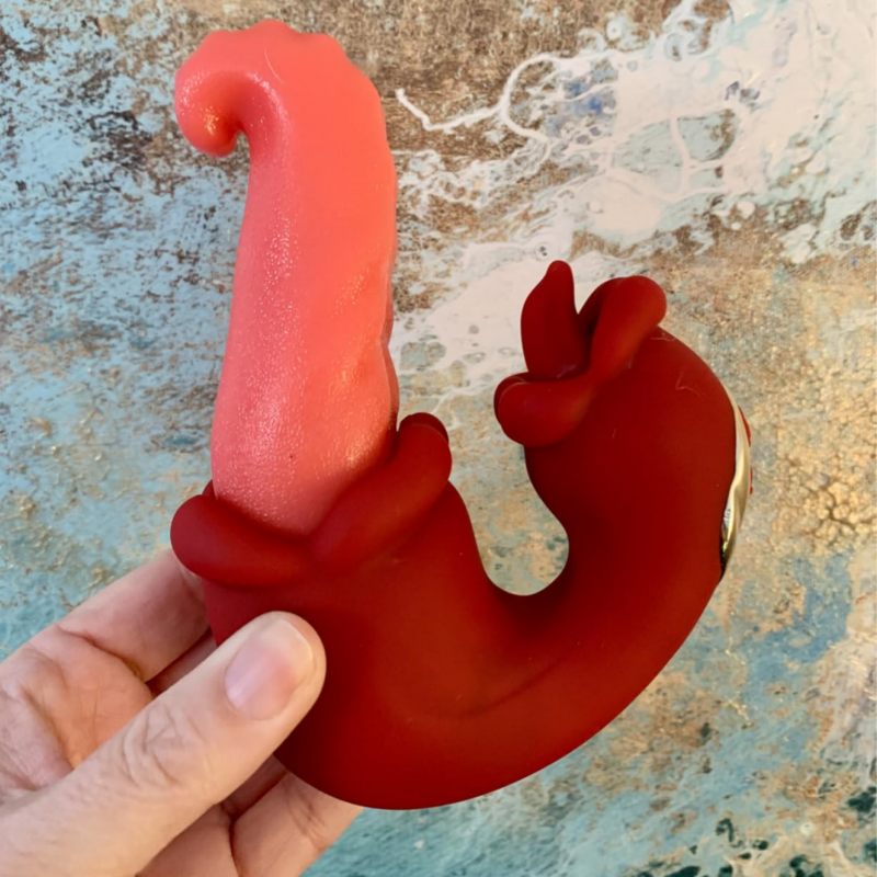 Vibromasseurs de langue OctoLick pour jeux de couples féminins