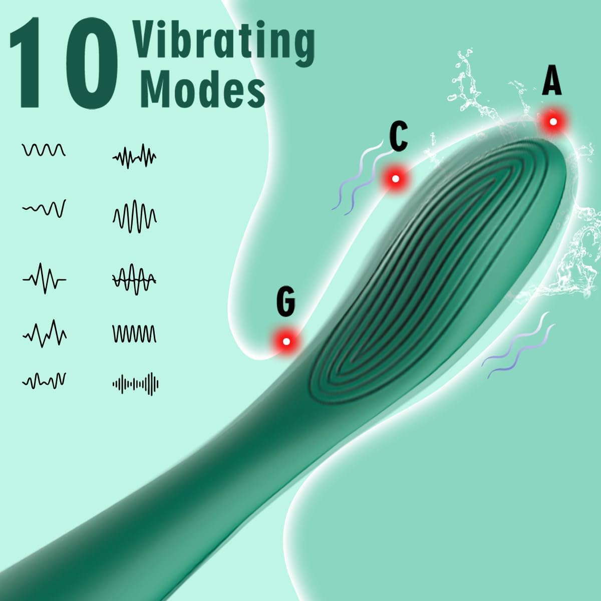 Vibromasseur clitoridien et point G SpoonMe, stimulateur de mamelons et de doigts