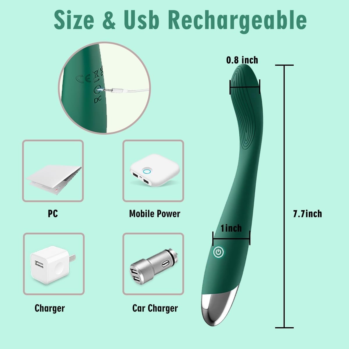 Vibromasseur clitoridien et point G SpoonMe, stimulateur de mamelons et de doigts