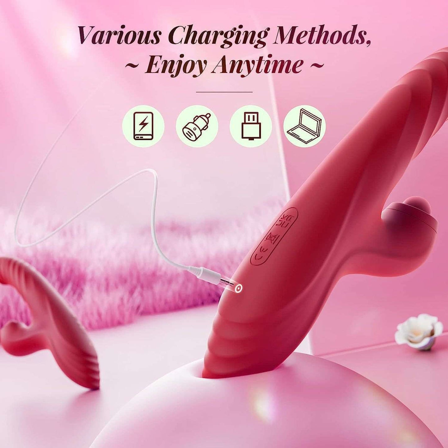 Warrior - Gode vibrateur à poussée pour femmes et couples