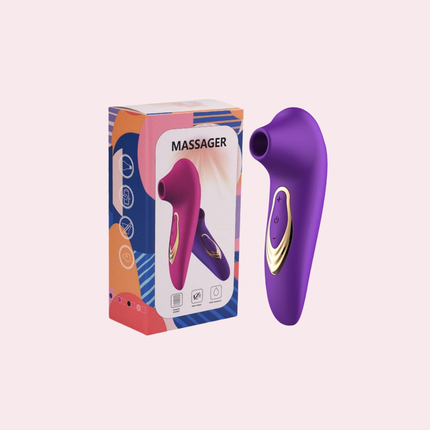 BlowingDolphin - Vibromasseur clitoridien à succion, stimulateur buccal à aspiration