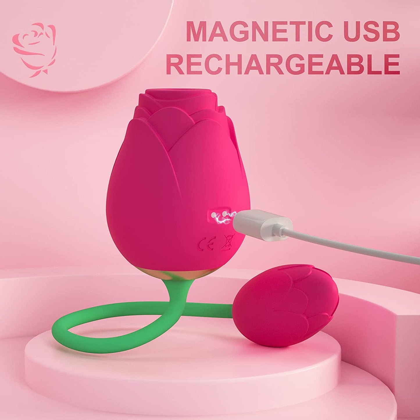FairyRose | Vibromasseur suceur rose super silencieux avec œuf