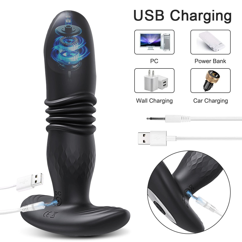 PuppyPassion - Vibromasseur anal avec plug anal et application