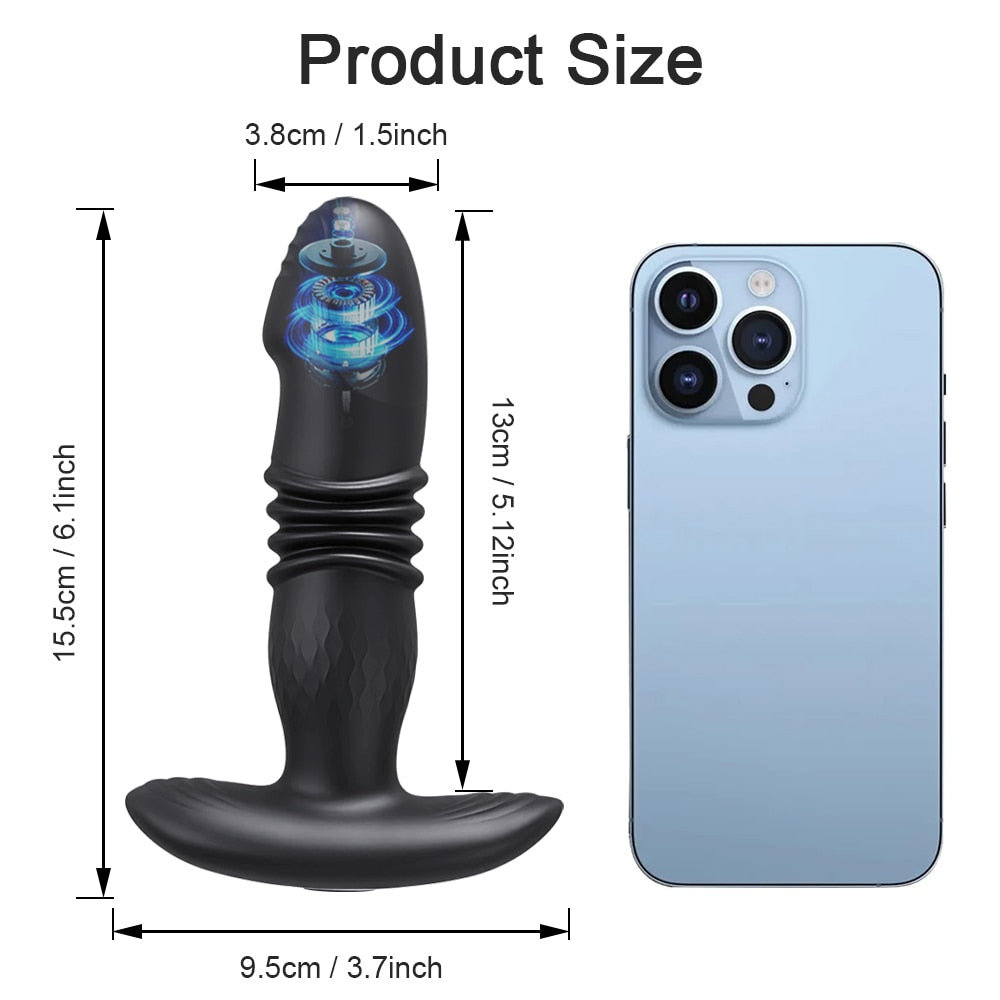 PuppyPassion - Vibromasseur anal avec plug anal et application