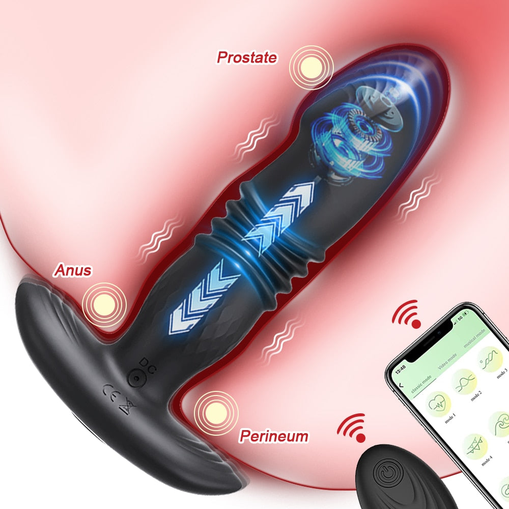 PuppyPassion - Vibromasseur anal avec plug anal et application