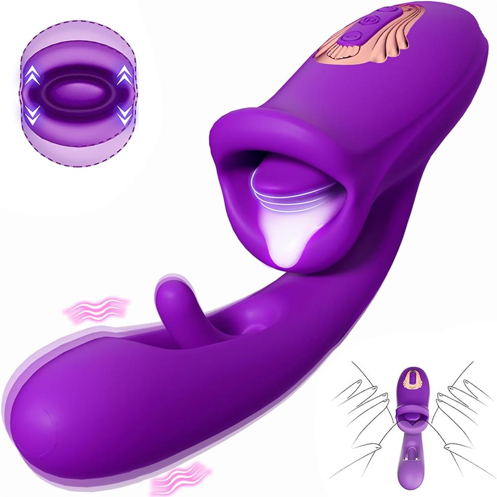 Amara - Vibromasseur à battement pour point G avec langue