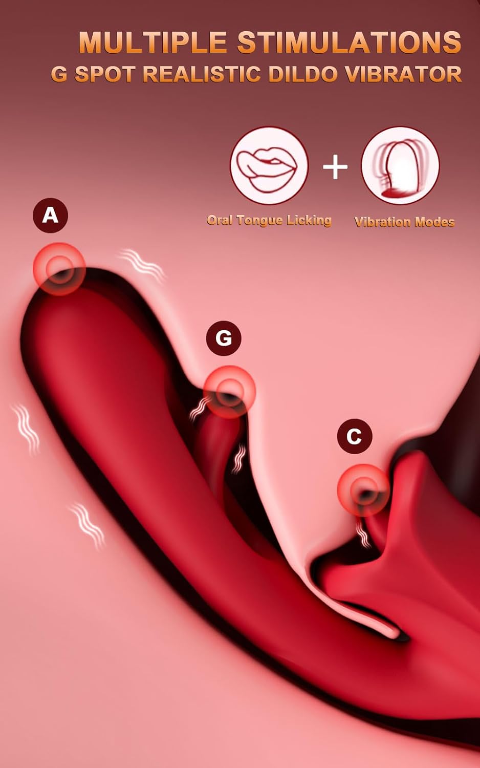Amara - Vibromasseur à battement pour point G avec langue