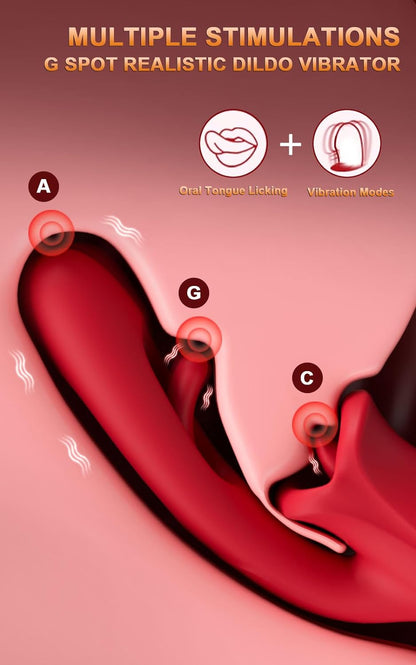Amara - Vibromasseur à battement pour point G avec langue