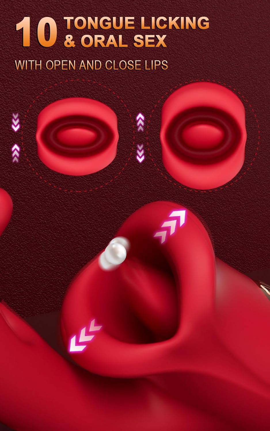 Amara - Vibromasseur à battement pour point G avec langue