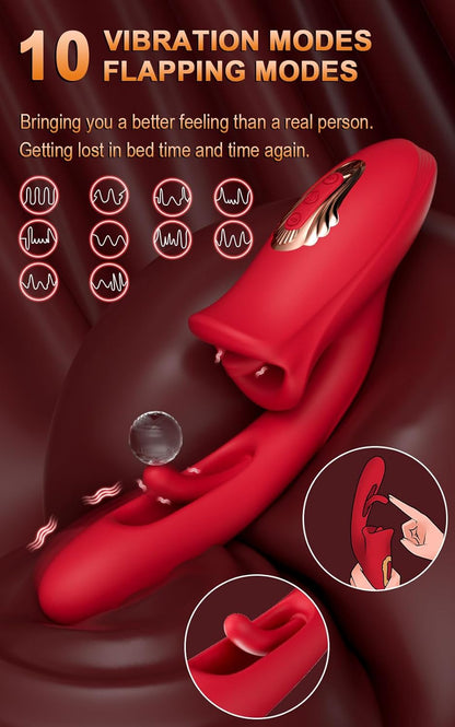 Amara - Vibromasseur à battement pour point G avec langue