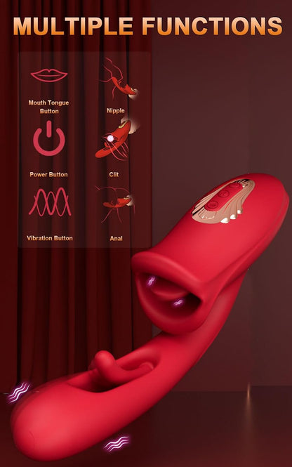 Amara - Vibromasseur à battement pour point G avec langue