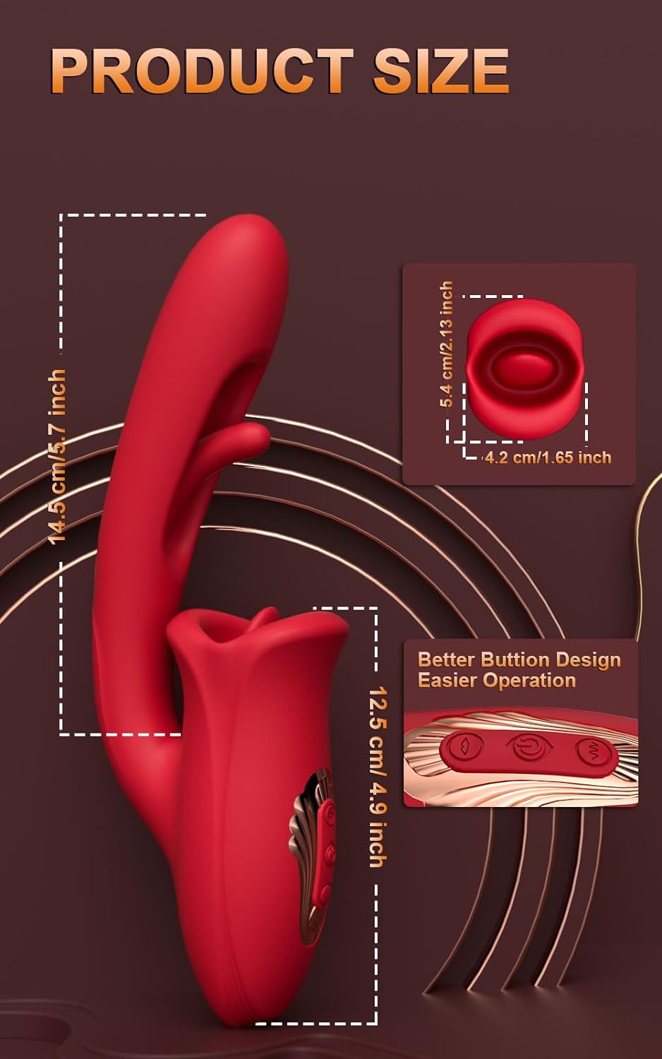 Amara - Vibromasseur à battement pour point G avec langue