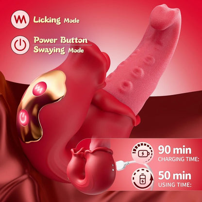Octopus - Vibromasseurs à poussée, stimulateur de clitoris pour le point G 