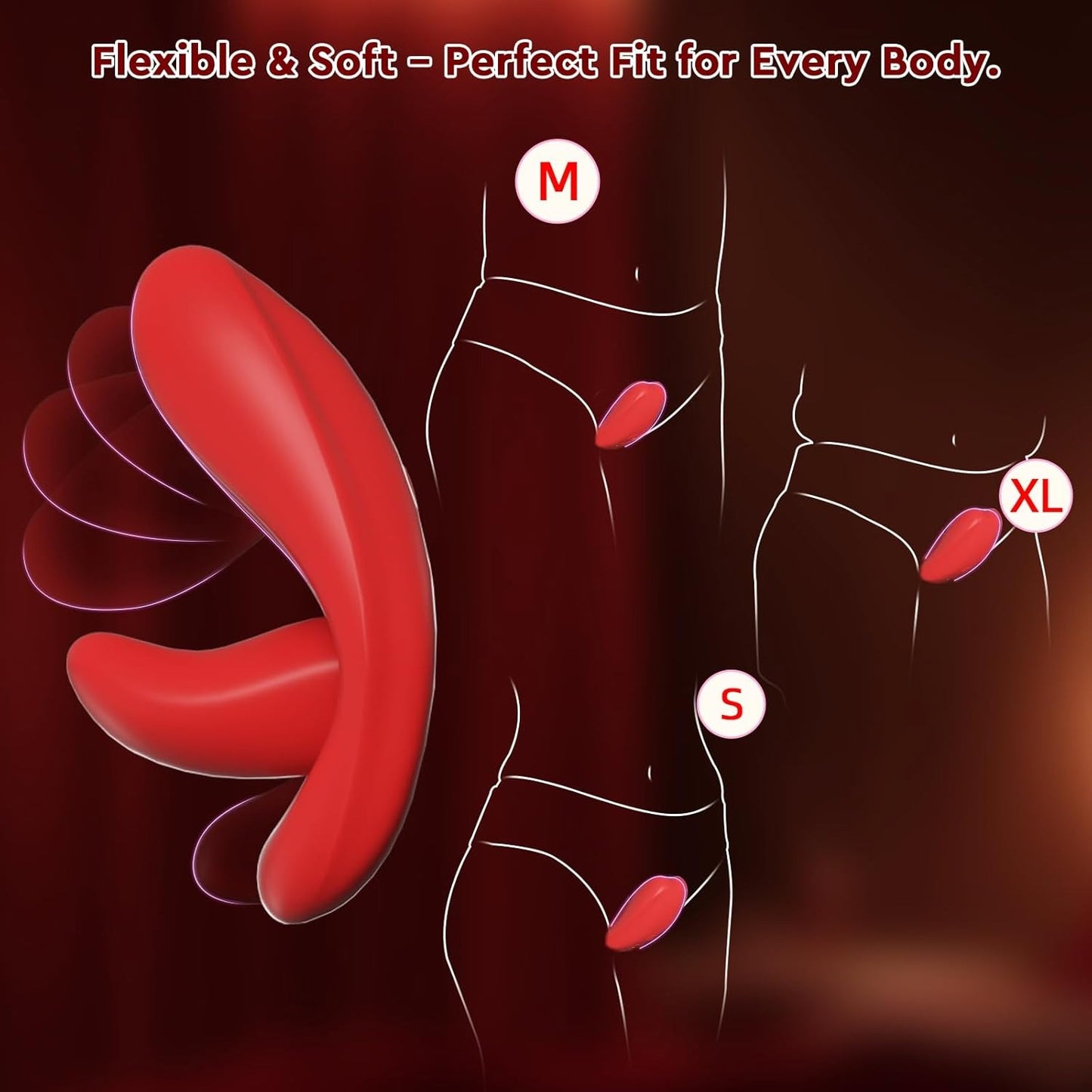 Twinkle - Vibromasseur oral pour culotte et langue Stimulateur clitoridien et vaginal 