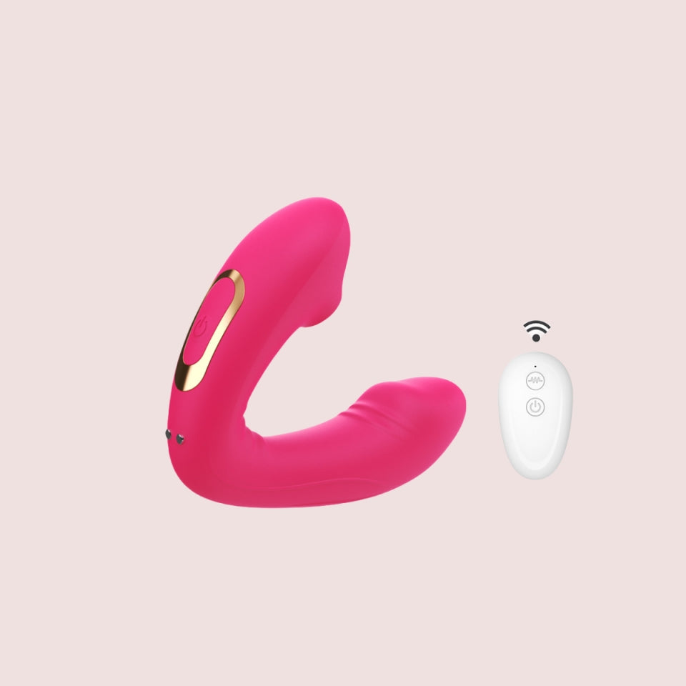 Pulse | Vibromasseur clitoridien pliable et portable à succion et vibration pour point G 