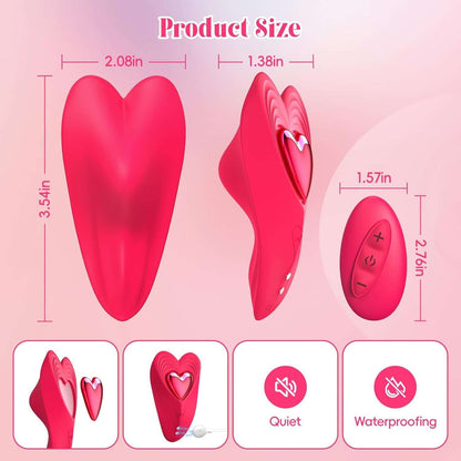 Vibromasseur portable pour couple avec application HeartBeat et télécommande 