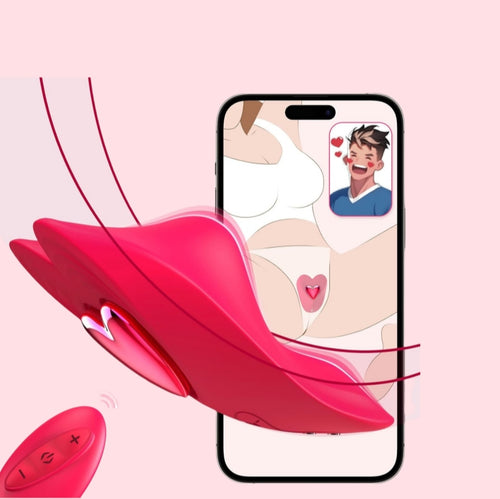 Vibromasseur portable pour couple avec application HeartBeat et télécommande 