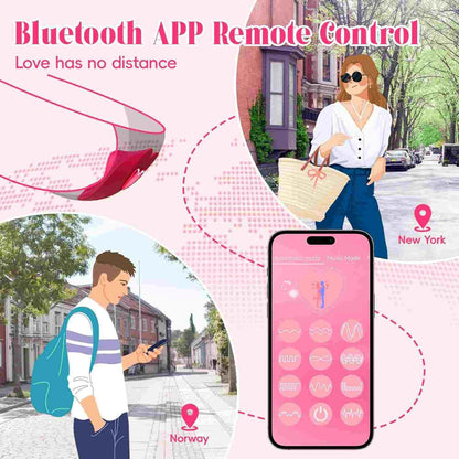 Vibromasseur portable pour couple avec application HeartBeat et télécommande 