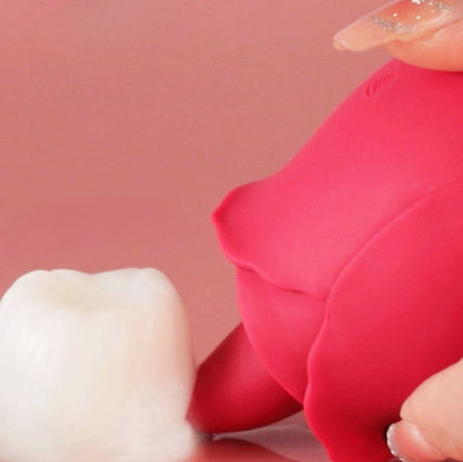DarlingRose - Vibromasseur Rose Léchant et Suçant pour Clitoris, Mamelons et Pompe à Vide 