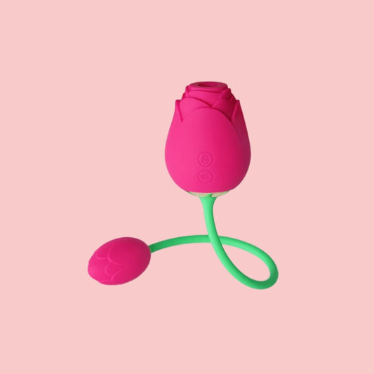 FairyRose | Vibromasseur suceur rose super silencieux avec œuf 