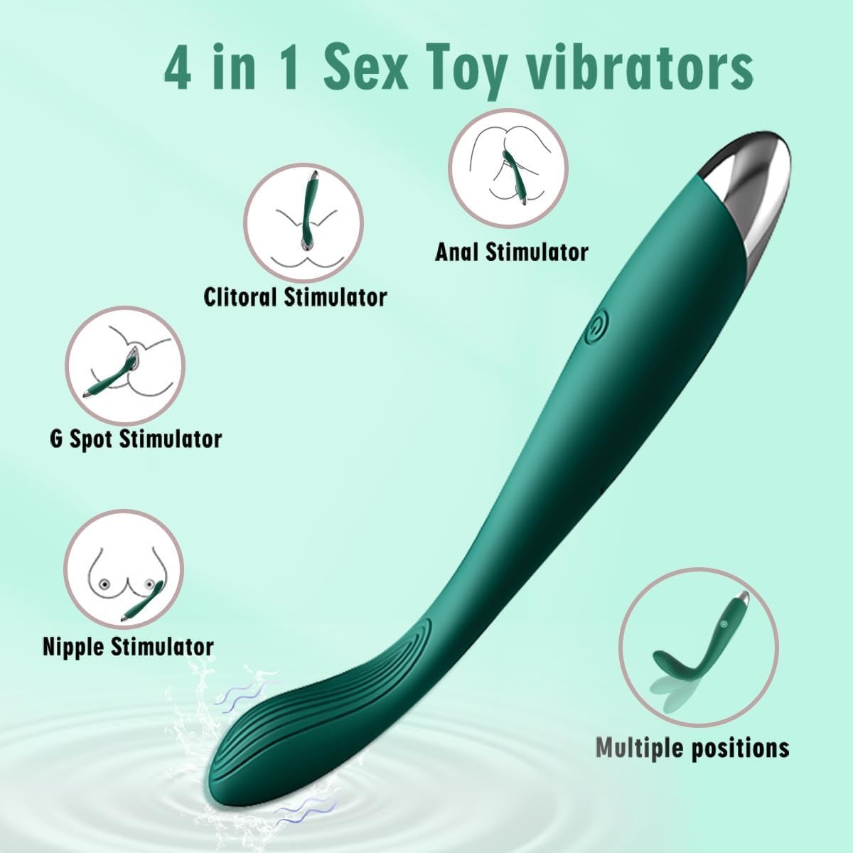 Vibromasseur clitoridien et point G SpoonMe, stimulateur de mamelons et de doigts