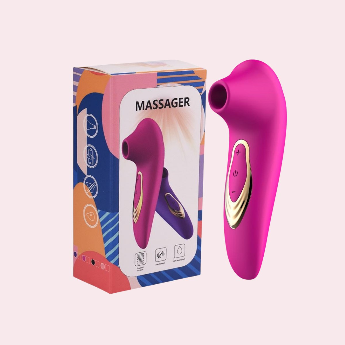 BlowingDolphin - Vibromasseur clitoridien à succion, stimulateur buccal à aspiration 