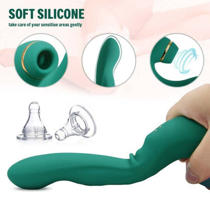 JuicyFig - Stimulateur clitoridien 3 en 1 à aspiration et vibration du point G