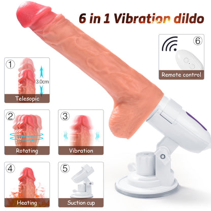 Spark | Gode vibrant multipoints 6 en 1 de 8,26 pouces 