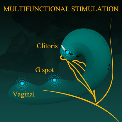 JuicyFig - Stimulateur clitoridien 3 en 1 à aspiration et vibration du point G