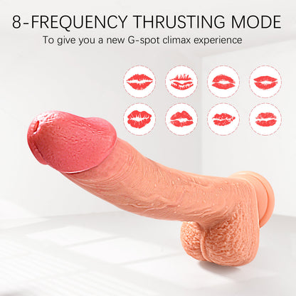 ActiveTiger - Gode réaliste vibrant 4 en 1 en silicone mains libres de 8,7 pouces