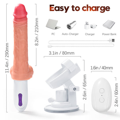 Spark | Gode vibrant multipoints 6 en 1 de 8,26 pouces 