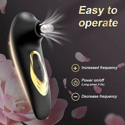 BlowingDolphin - Vibromasseur clitoridien à succion, stimulateur buccal à aspiration 