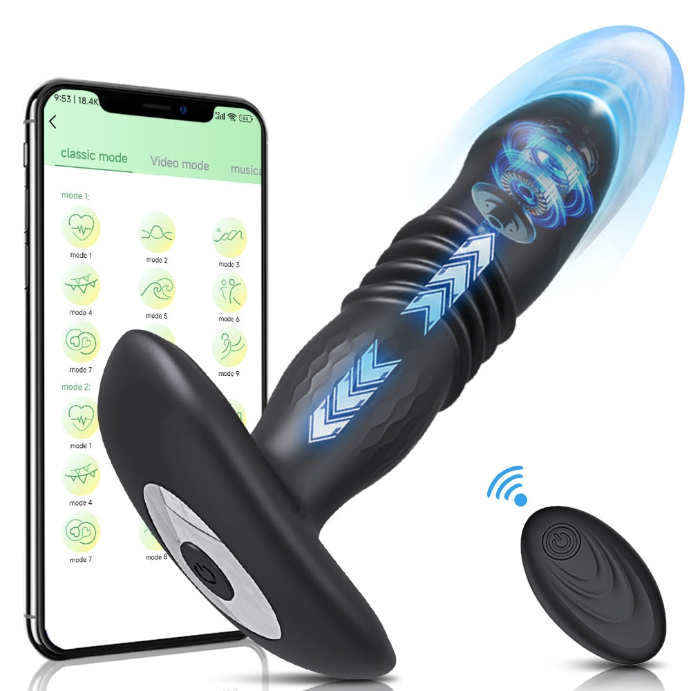 PuppyPassion - Vibromasseur anal avec plug anal et application 